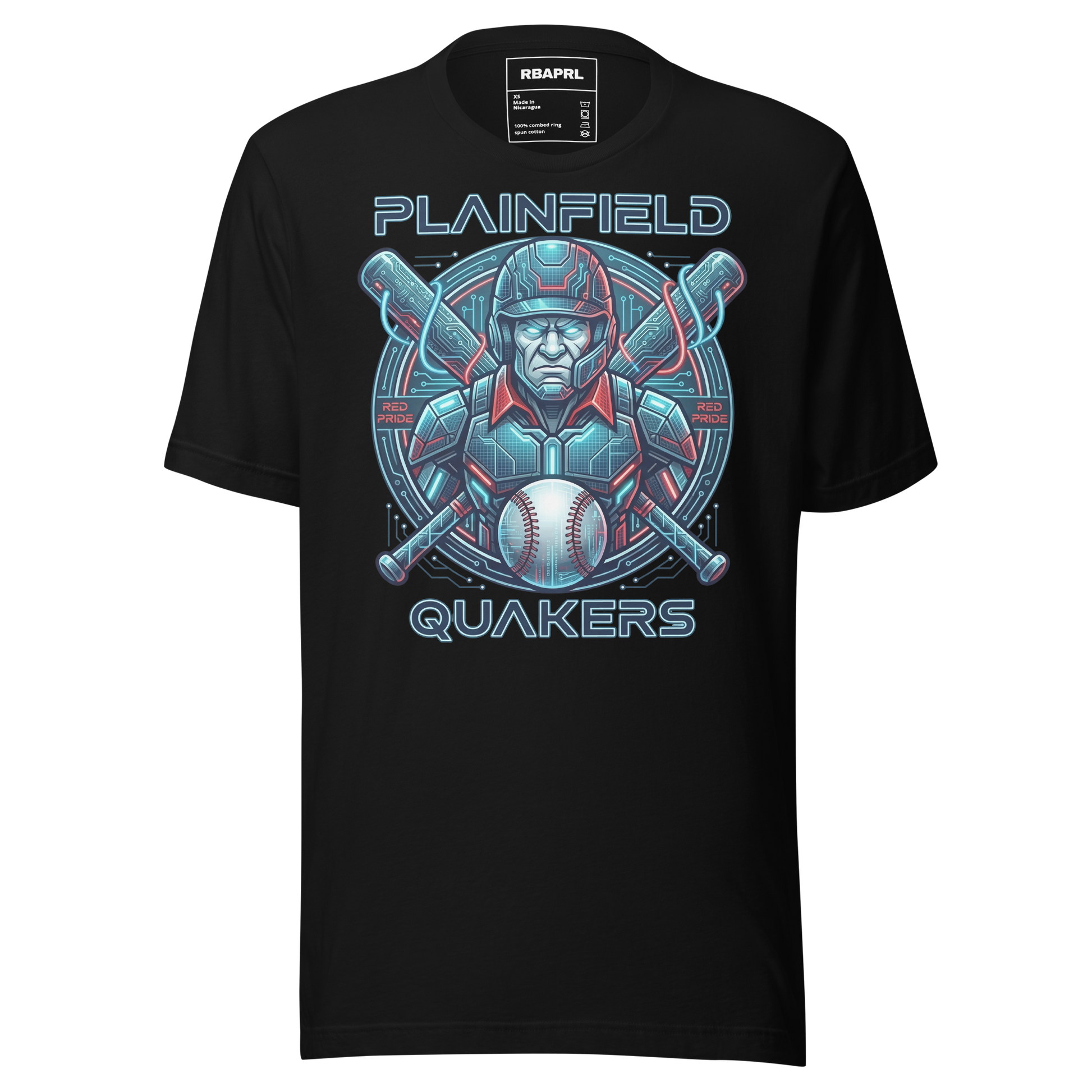 Plainfield Quakers Baseball T-Shirt in Black – Indiana Spirit Wear by Hometown Gameday Co.