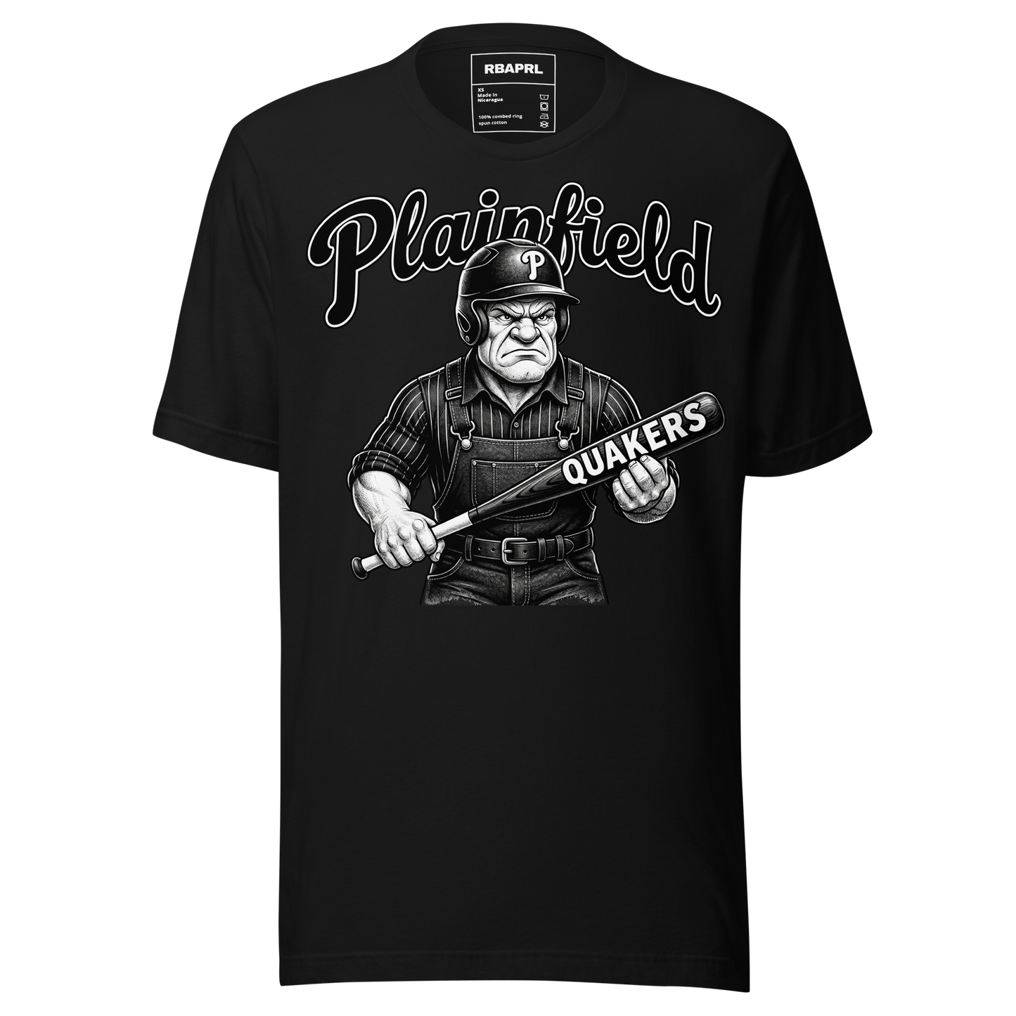 Plainfield Quakers Baseball T-Shirt in Black – Indiana Spirit Wear by Hometown Gameday Co.