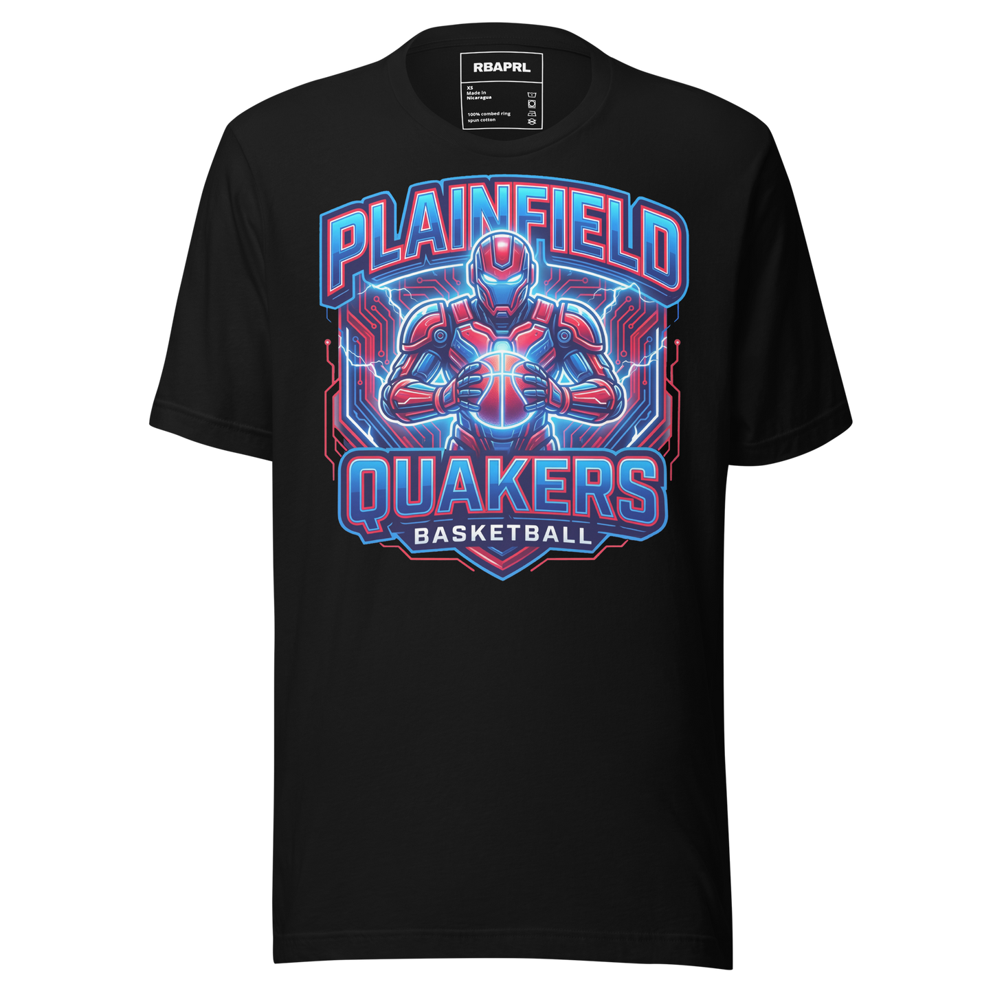 Plainfield Quakers Basketball T-Shirt in Black – Indiana Spirit Wear by Hometown Gameday Co.