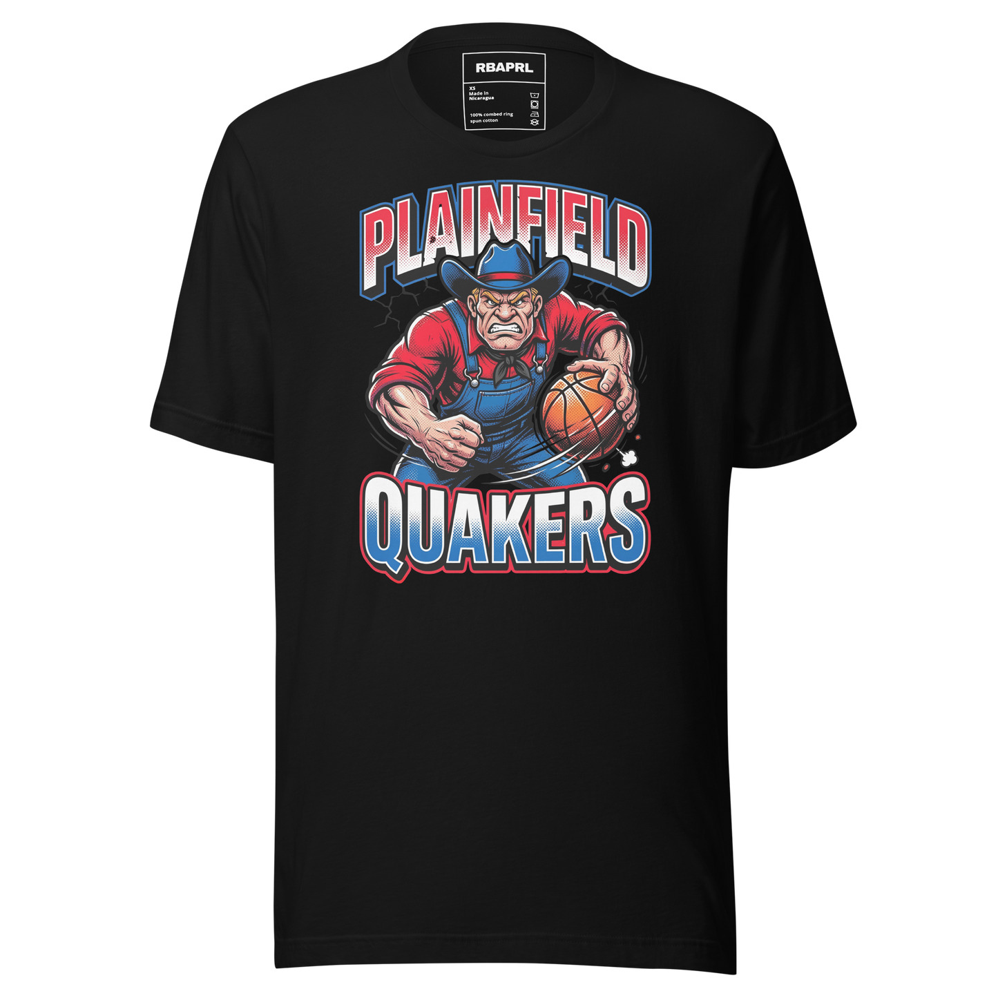 Plainfield Quakers Basketball T-Shirt in Black – Indiana Spirit Wear by Hometown Gameday Co.