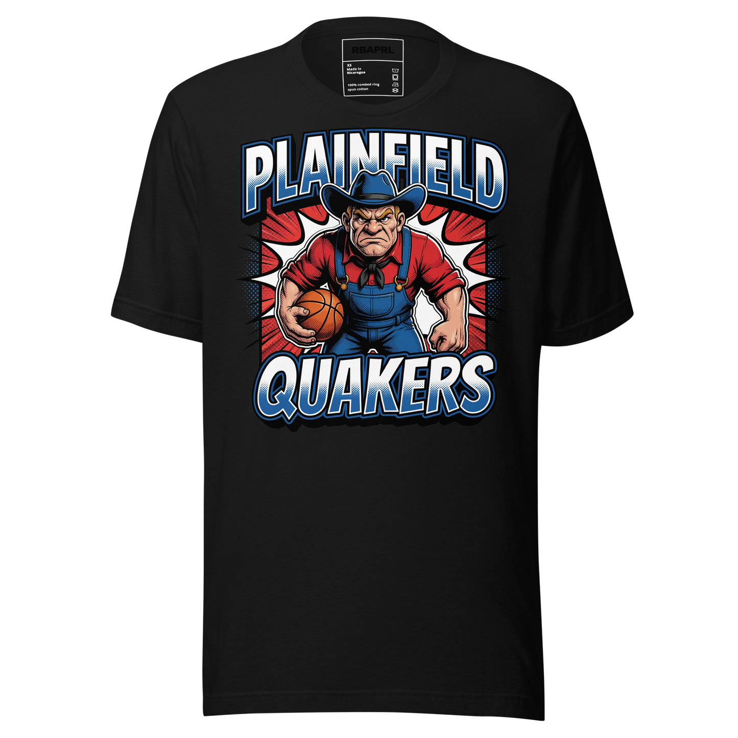 Plainfield Quakers Basketball T-Shirt in Black – Indiana Spirit Wear by Hometown Gameday Co.