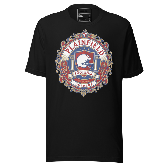 Plainfield Quakers Football T-Shirt in Black – Indiana Spirit Wear by Hometown Gameday Co.
