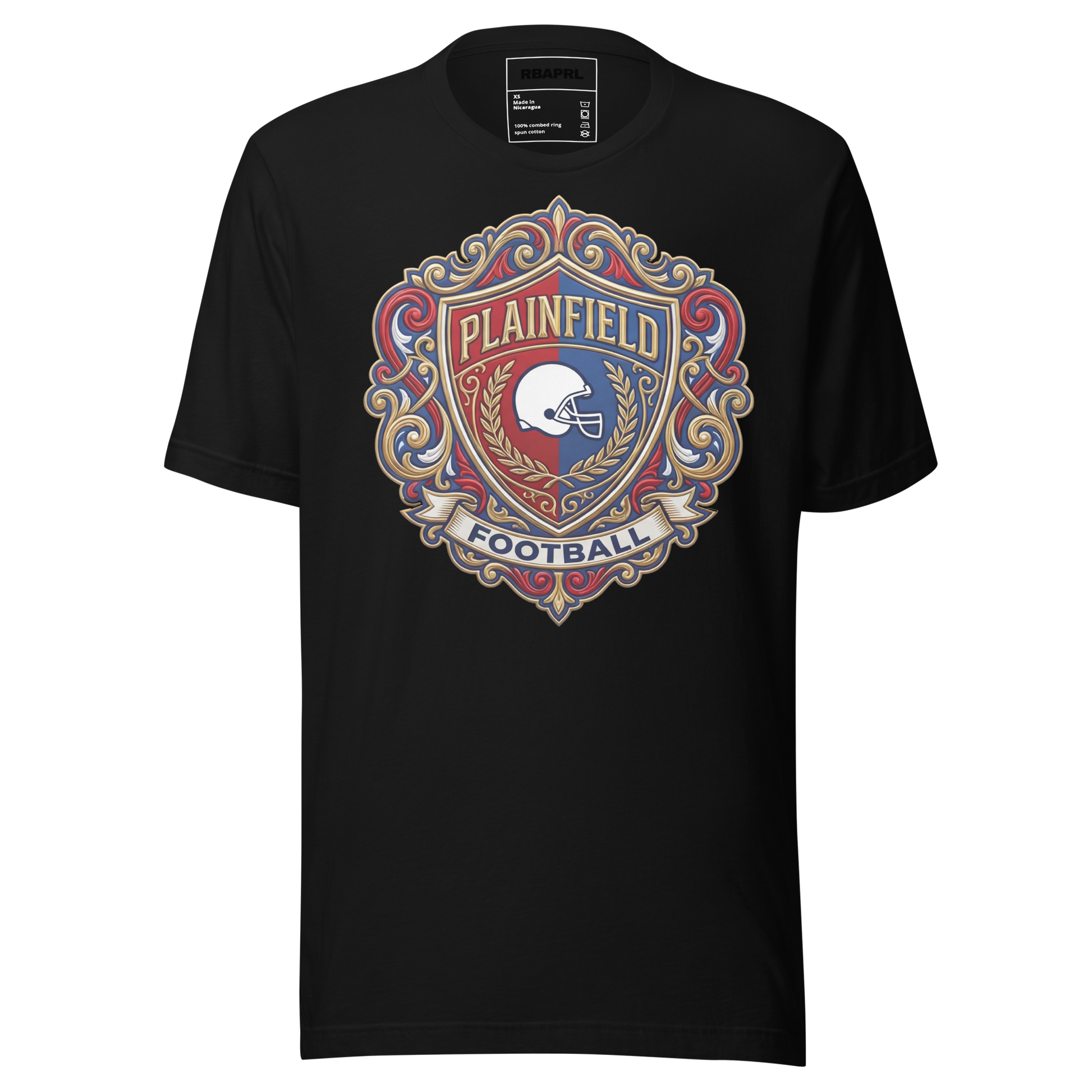 Plainfield Quakers Football T-Shirt in Black – Indiana Spirit Wear by Hometown Gameday Co.