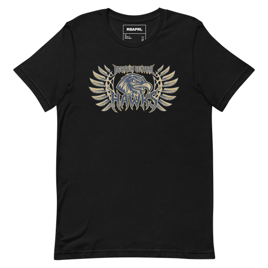 Decatur Central Hawks Football T-Shirt in Black – Indiana Spirit Wear by Hometown Gameday Co.