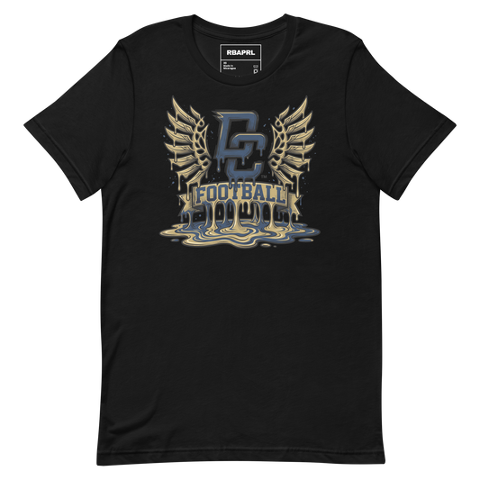 Decatur Central Hawks Football T-Shirt in Black – Indiana Spirit Wear by Hometown Gameday Co.