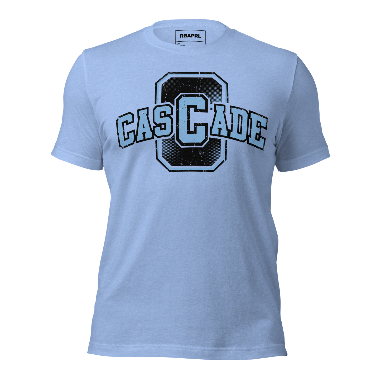 Cascade Cadets Football T-Shirt in Heather Carolina Blue – Indiana Spirit Wear by Hometown Gameday Co.