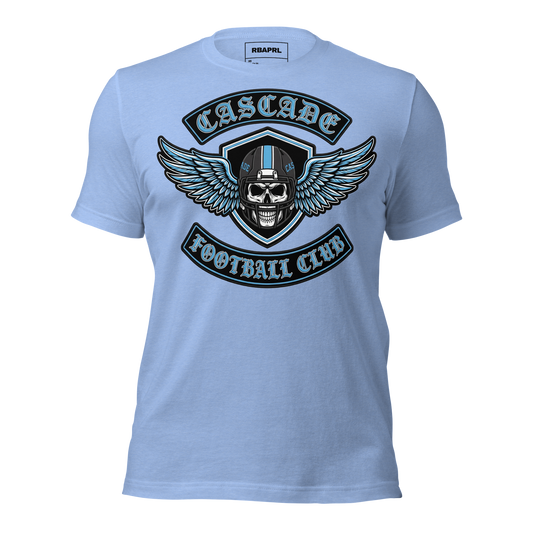 Cascade Cadets Football T-Shirt in Heather Carolina Blue – Indiana Spirit Wear by Hometown Gameday Co.