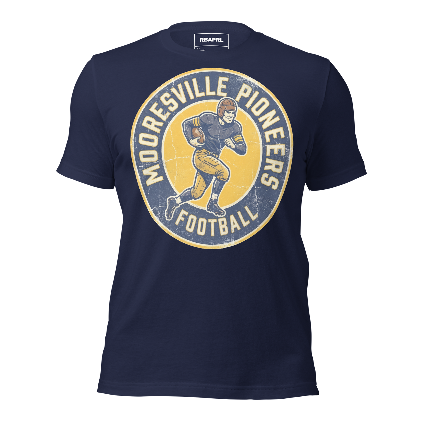 Mooresville Pioneers Football T-Shirt in Navy – Indiana Spirit Wear by Hometown Gameday Co.