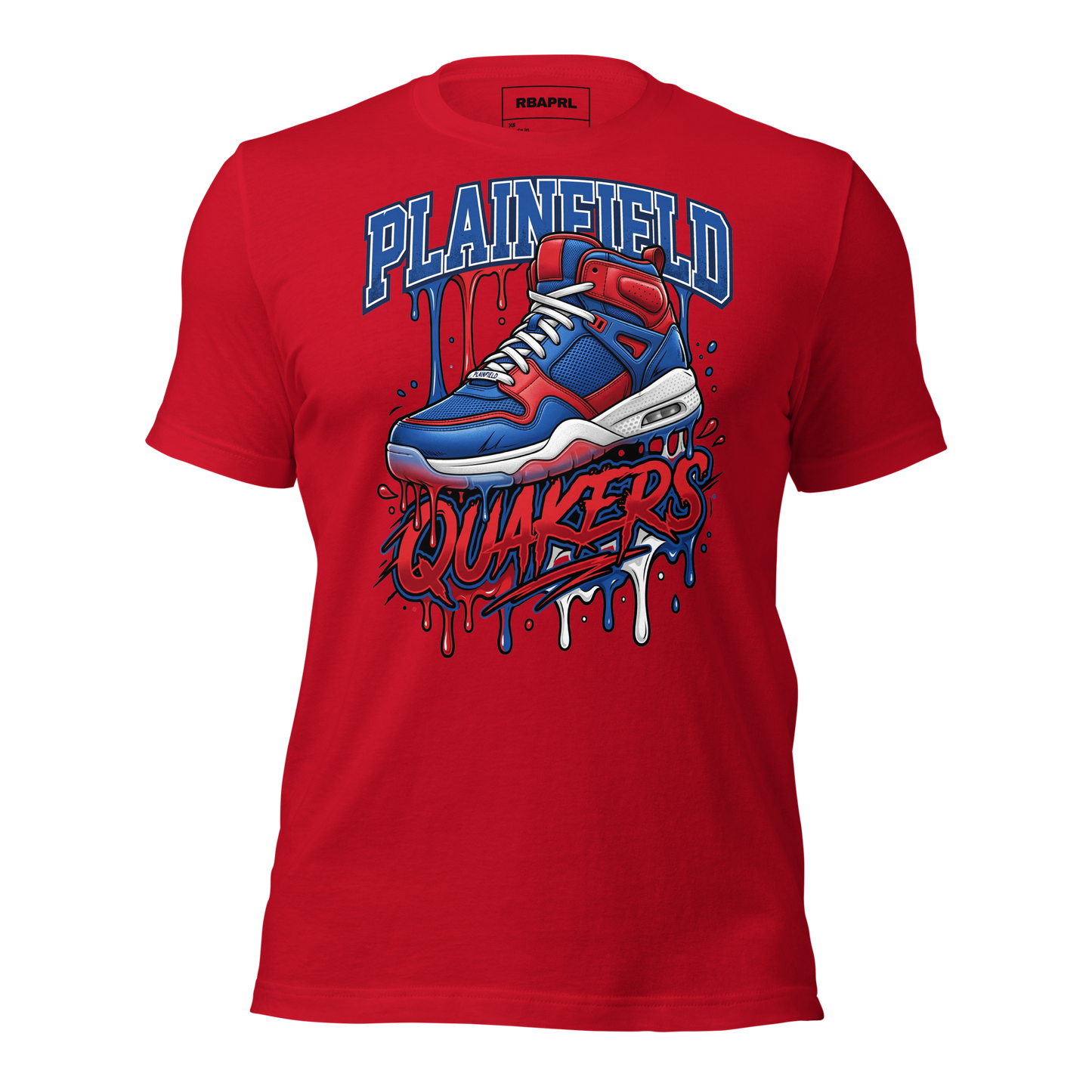 Plainfield Quakers Basketball T-Shirt in Red – Indiana Spirit Wear by Hometown Gameday Co.