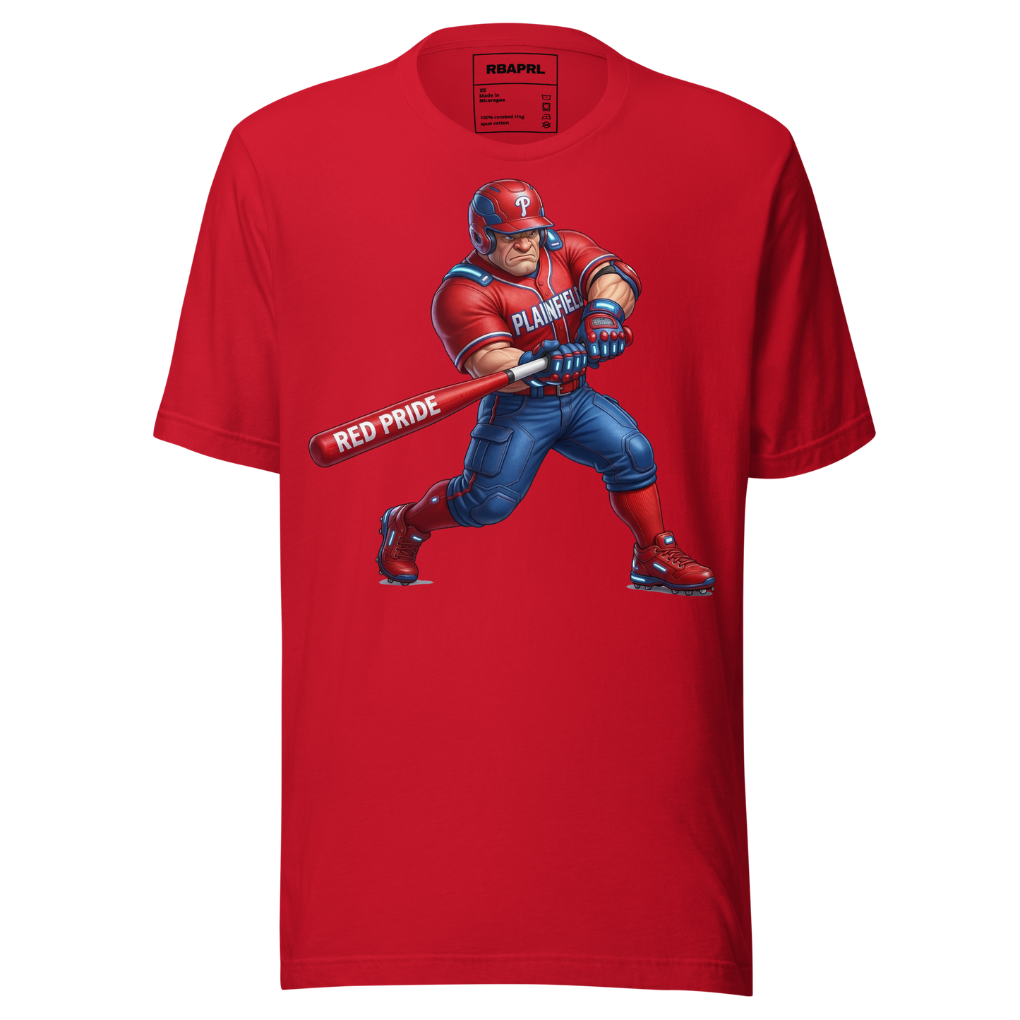 Plainfield Quakers Baseball T-Shirt in Red – Indiana Spirit Wear by Hometown Gameday Co.
