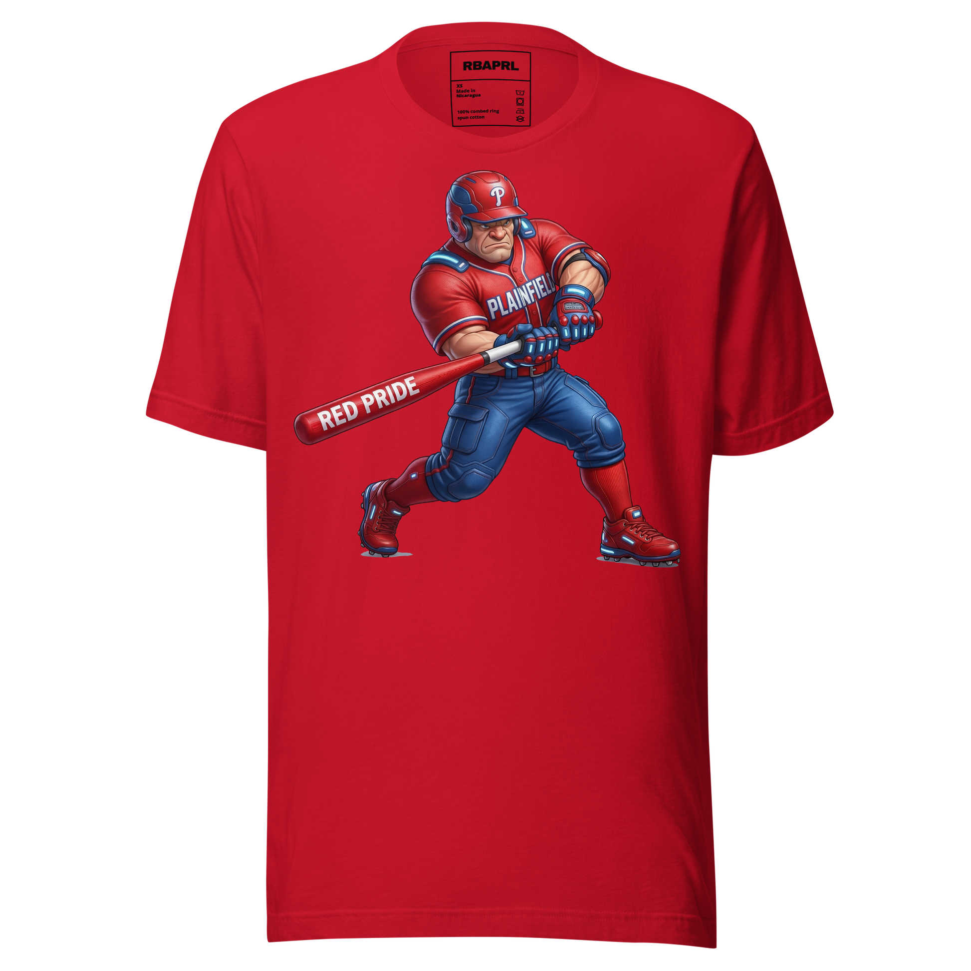 Plainfield Quakers Baseball T-Shirt in Red – Indiana Spirit Wear by Hometown Gameday Co.
