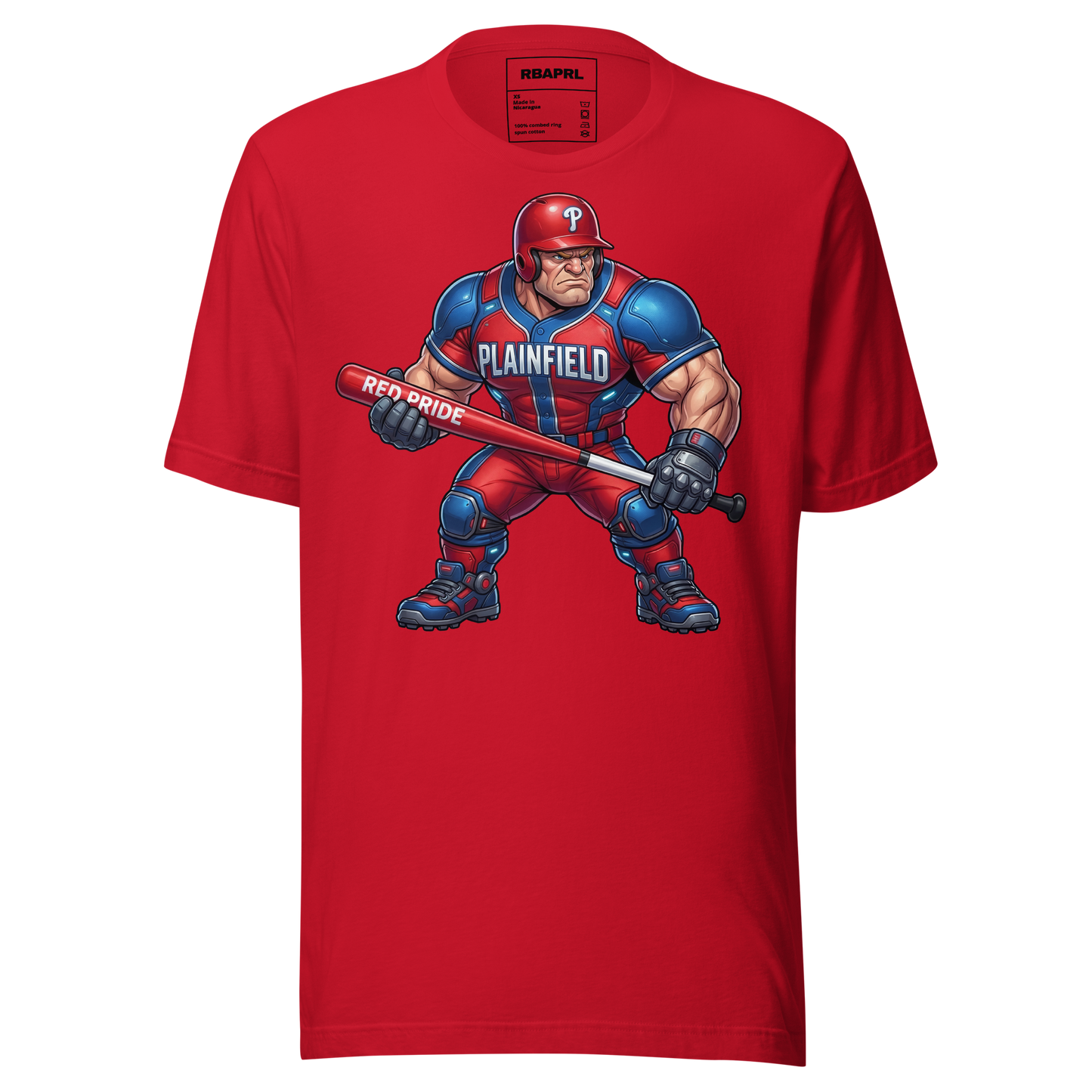 Plainfield Quakers Baseball T-Shirt in Red – Indiana Spirit Wear by Hometown Gameday Co.