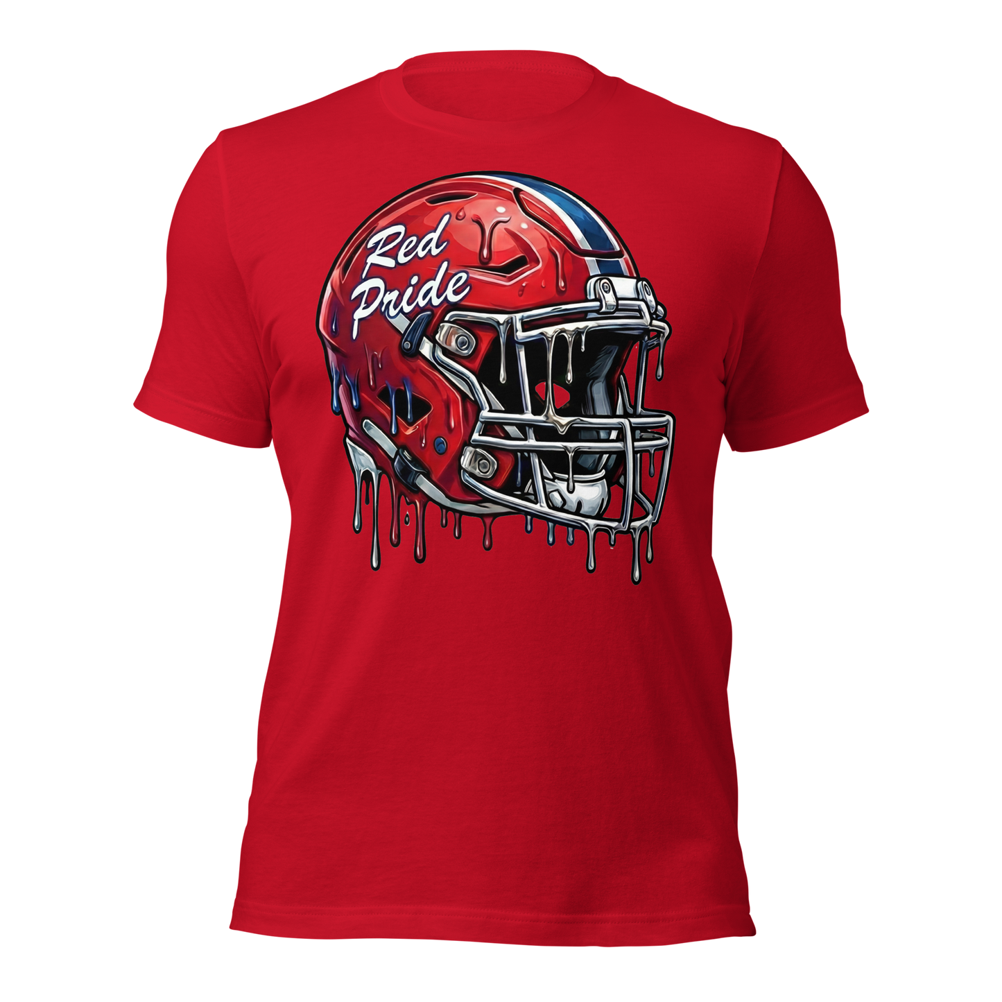 Plainfield Quakers Football T-Shirt in Red – Indiana Spirit Wear by Hometown Gameday Co.