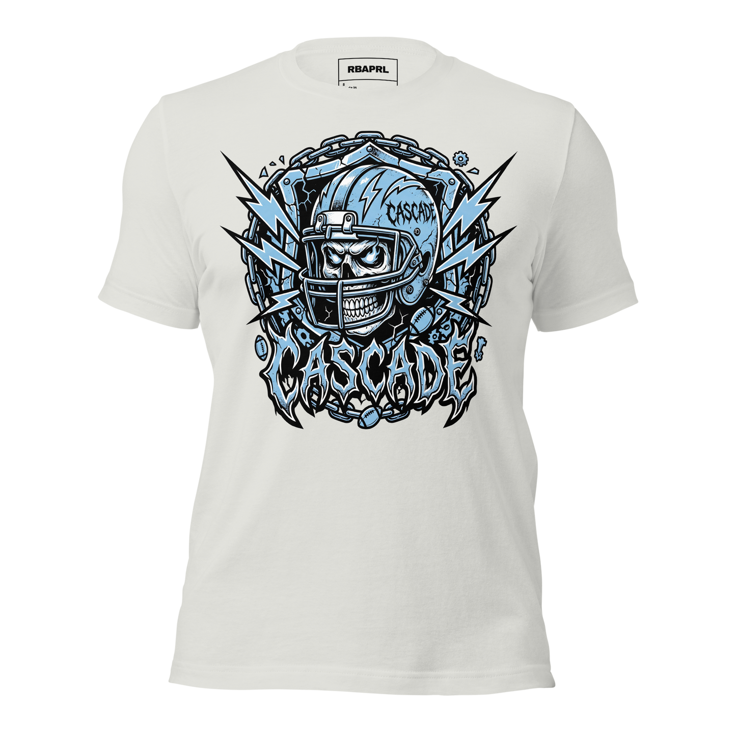 Cascade Cadets Football T-Shirt in Silver – Indiana Spirit Wear by Hometown Gameday Co.