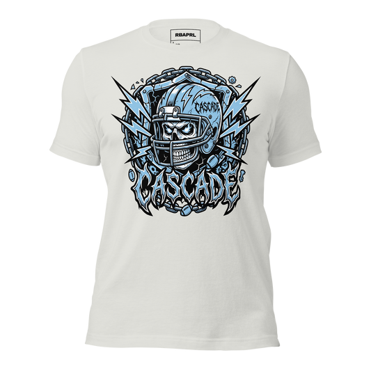 Cascade Cadets Football T-Shirt in Silver – Indiana Spirit Wear by Hometown Gameday Co.