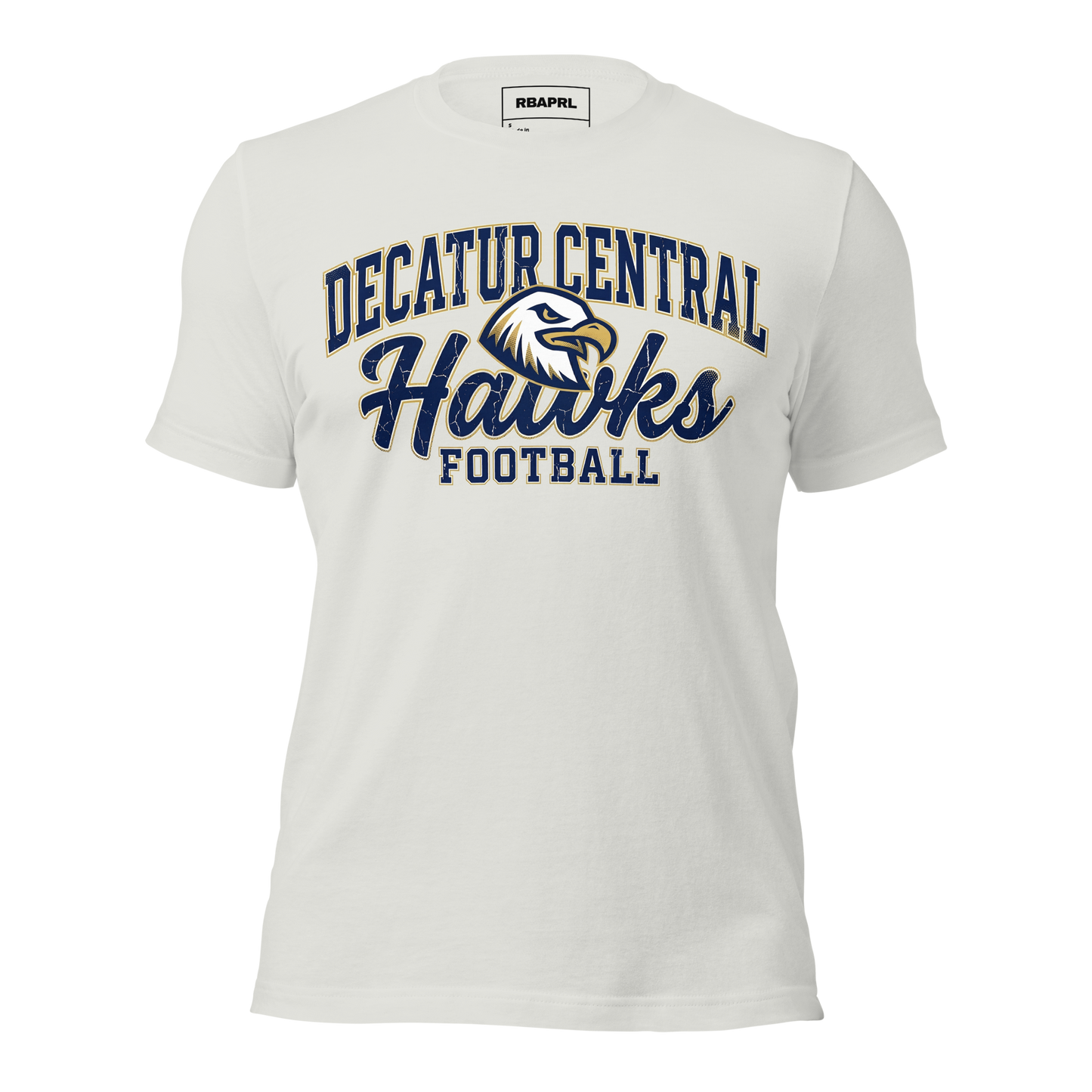 Decatur Central Hawks Football T-Shirt in Silver – Indiana Spirit Wear by Hometown Gameday Co.