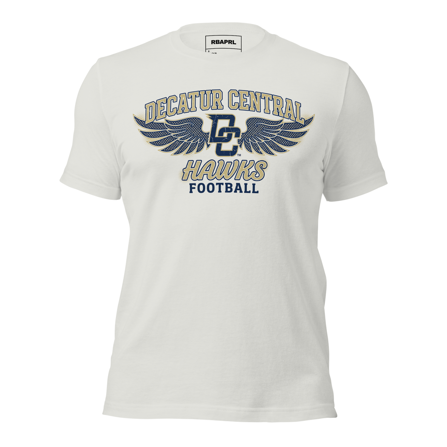 Decatur Central Hawks Football T-Shirt in Silver – Indiana Spirit Wear by Hometown Gameday Co.