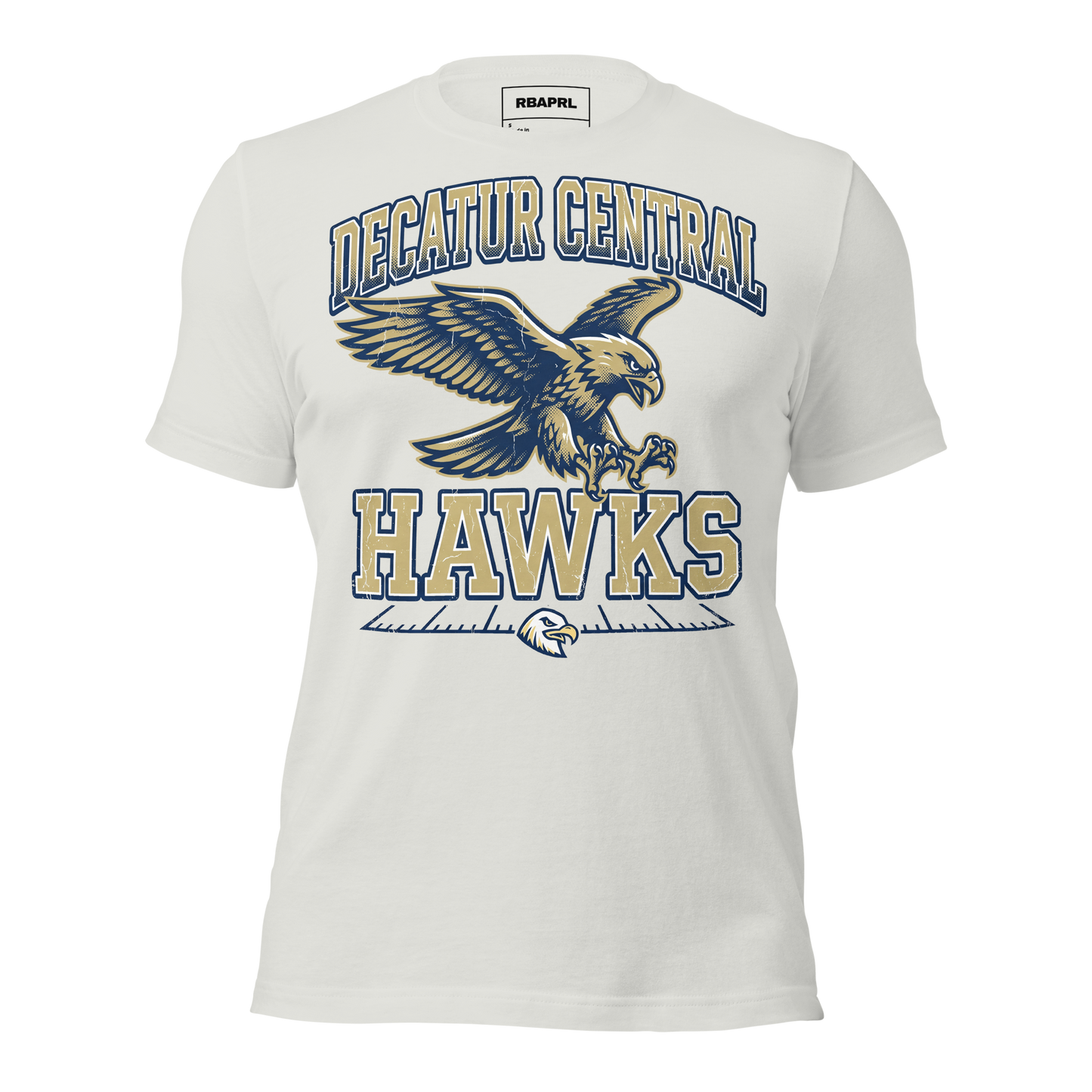 Decatur Central Hawks Football T-Shirt in Silver – Indiana Spirit Wear by Hometown Gameday Co.