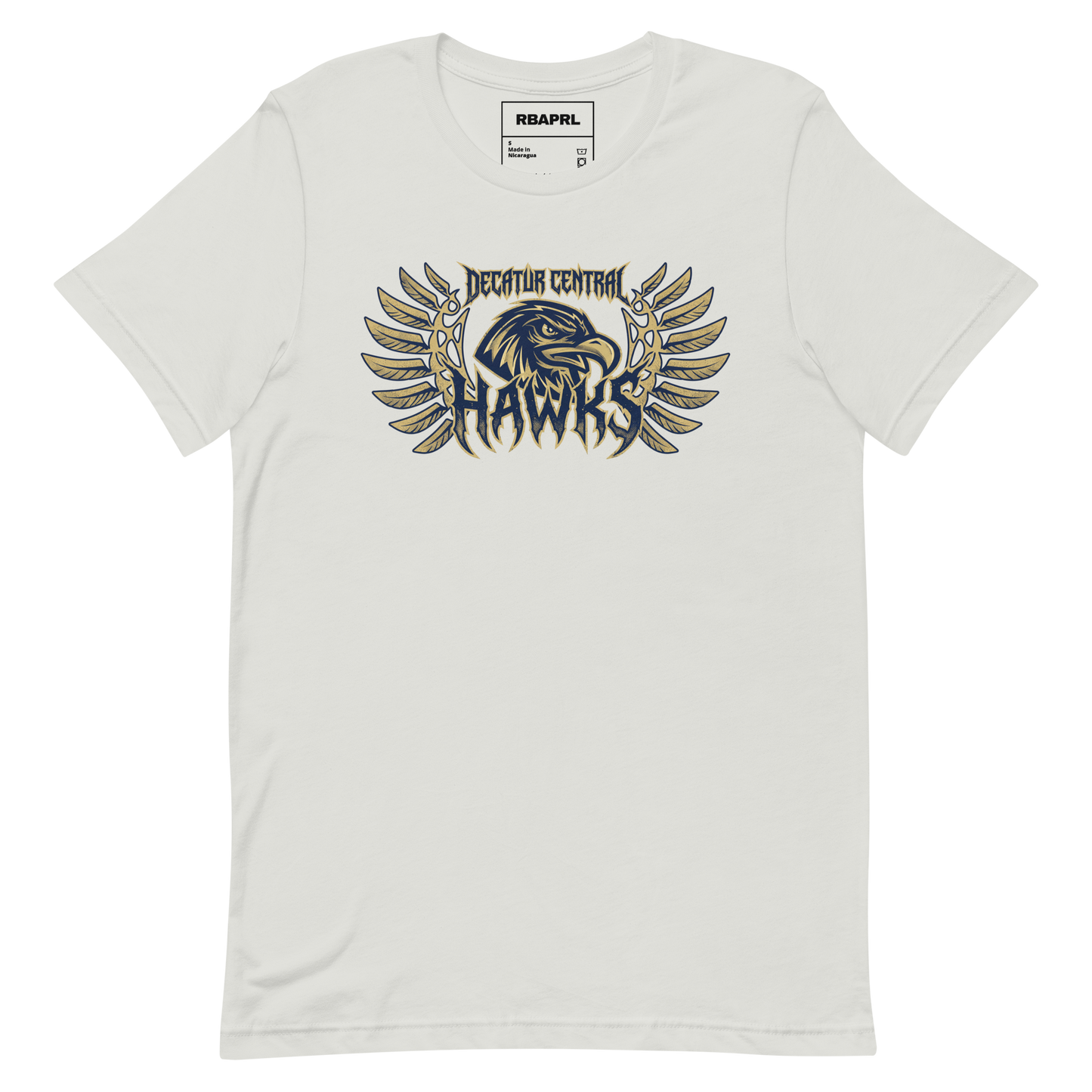 Decatur Central Hawks Football T-Shirt in Silver – Indiana Spirit Wear by Hometown Gameday Co.
