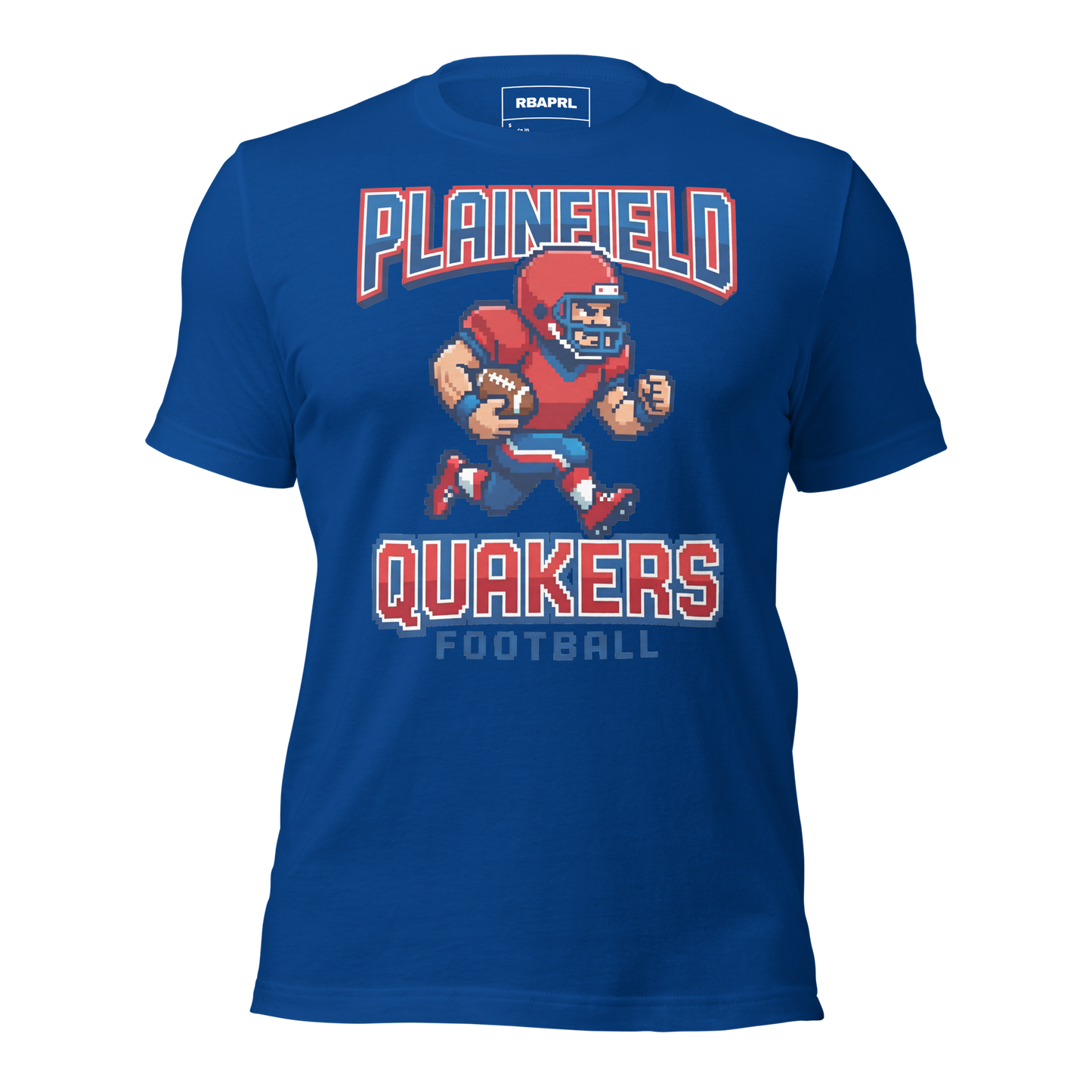Plainfield Quakers Football T-Shirt in True Royal – Indiana Spirit Wear by Hometown Gameday Co.
