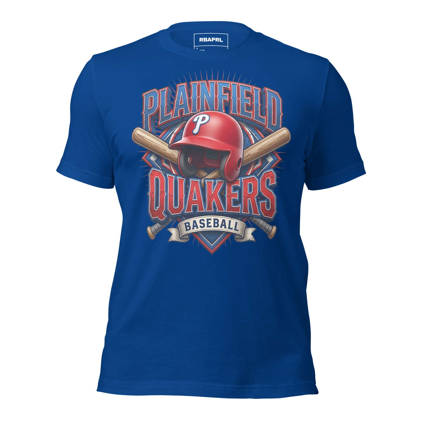 Plainfield Quakers Baseball T-Shirt in True Royal – Indiana Spirit Wear by Hometown Gameday Co.