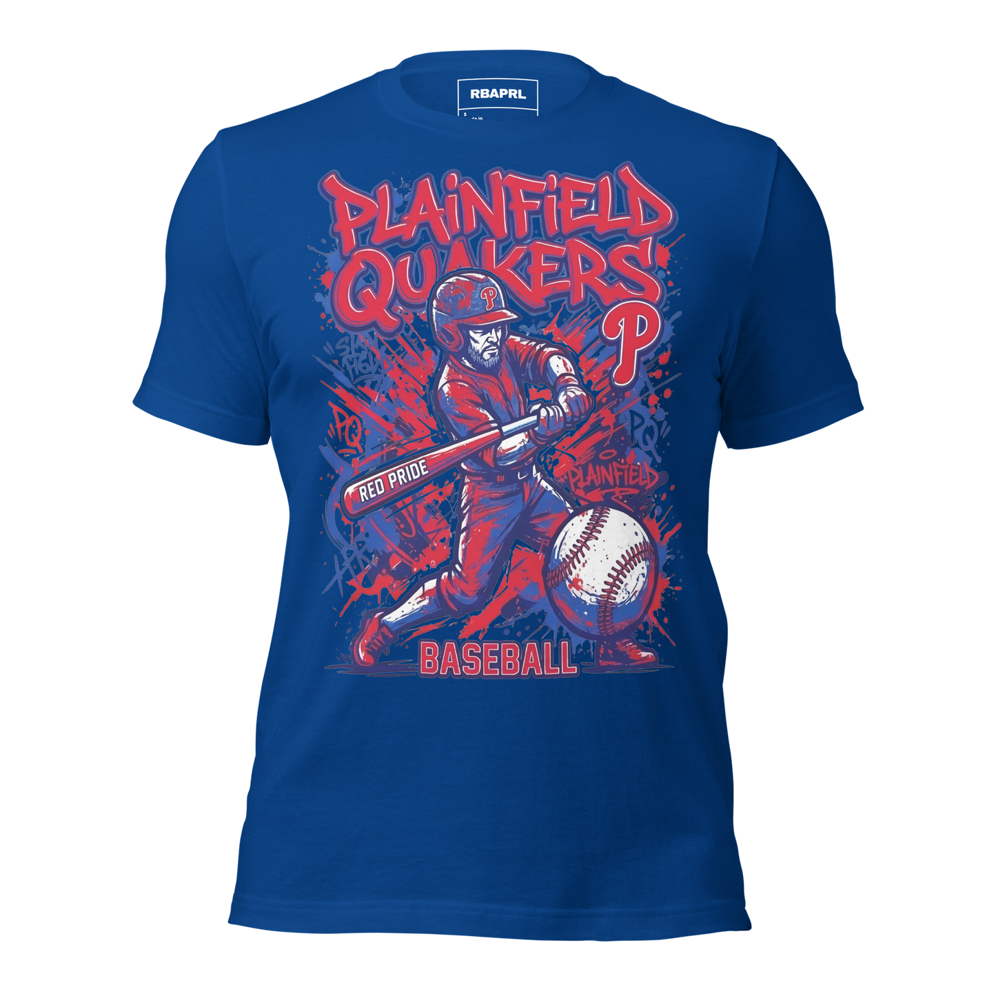 Plainfield Quakers Baseball T-Shirt in True Royal – Indiana Spirit Wear by Hometown Gameday Co.