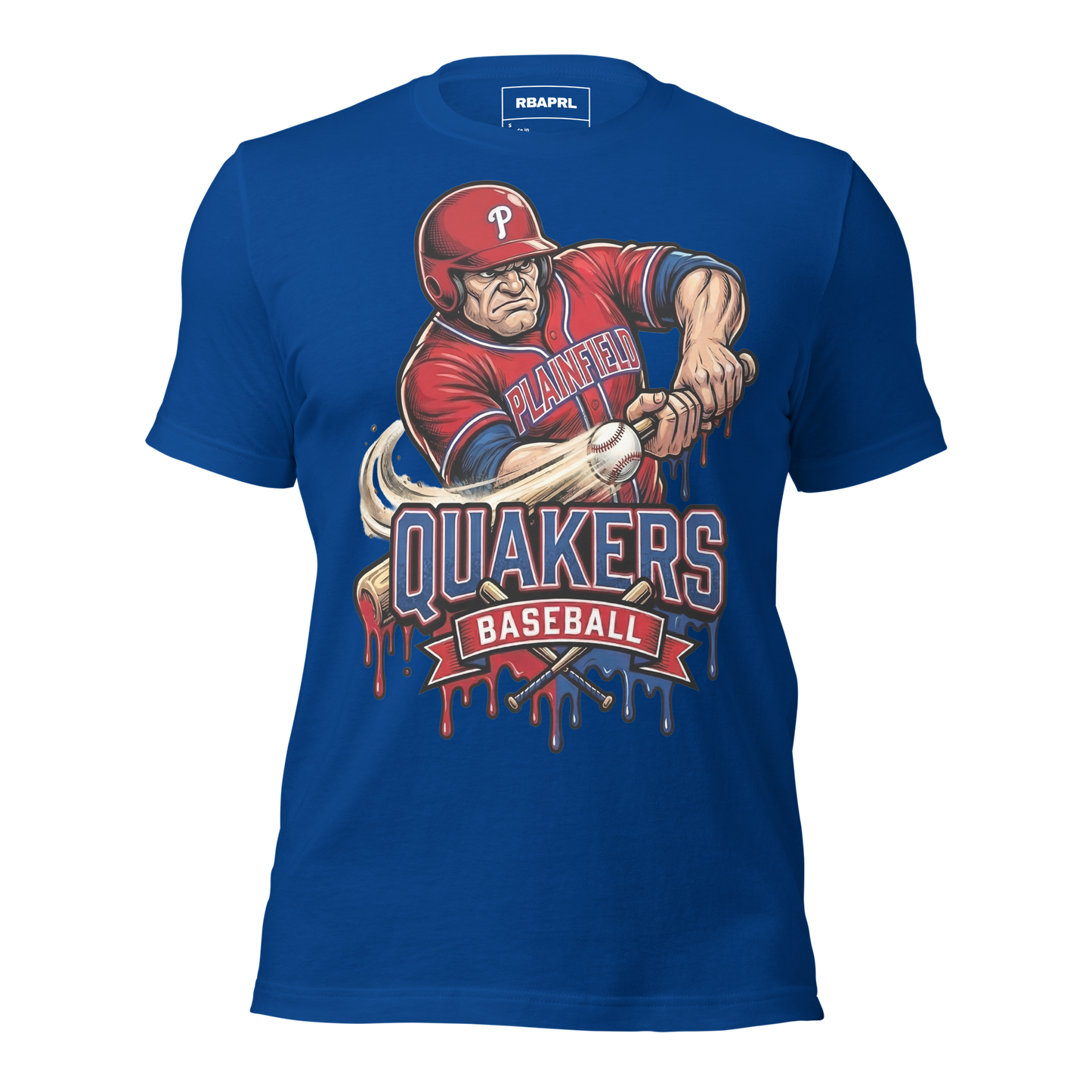 Plainfield Quakers Baseball T-Shirt in True Royal – Indiana Spirit Wear by Hometown Gameday Co.