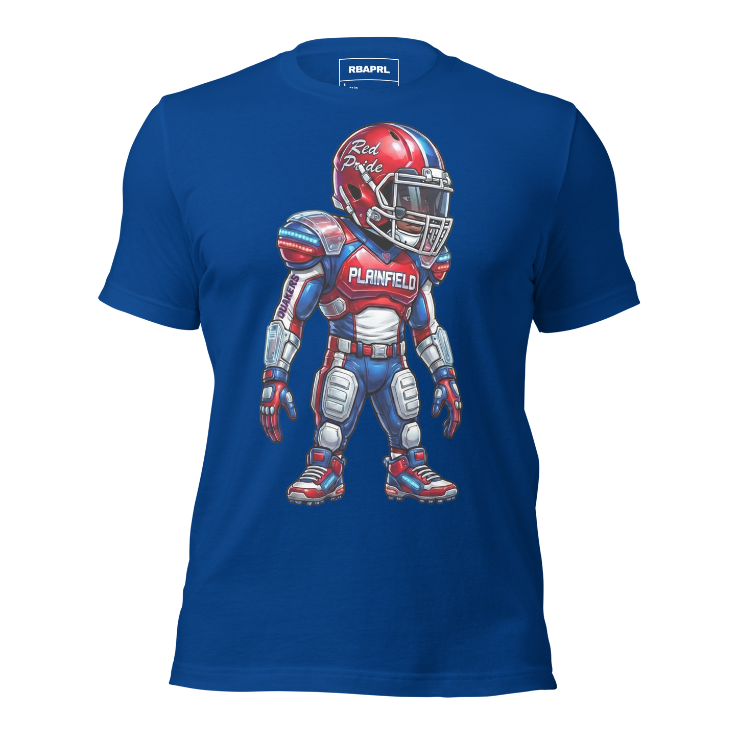 Plainfield Quakers Football T-Shirt in True Royal – Indiana Spirit Wear by Hometown Gameday Co.