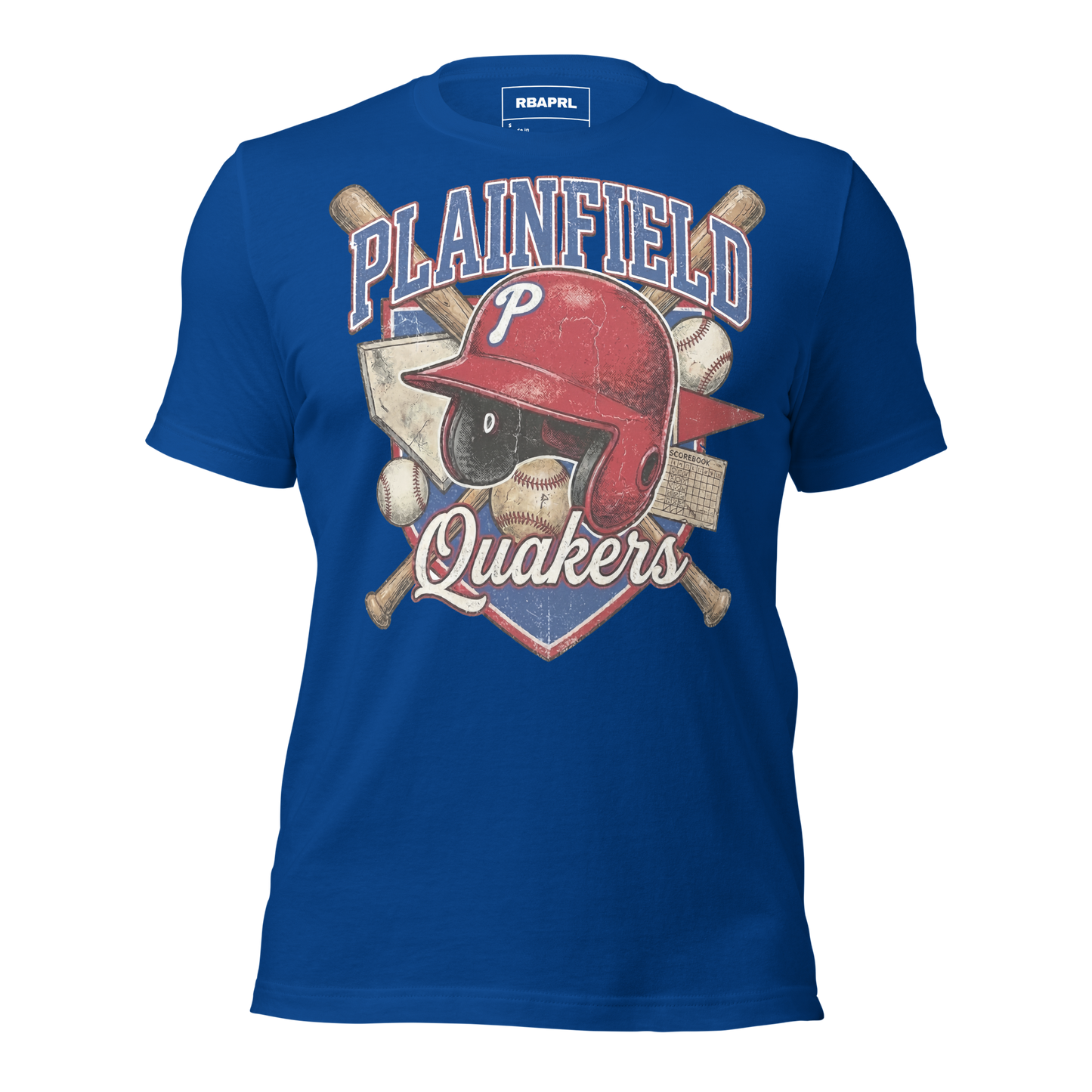 Plainfield Quakers Baseball T-Shirt in True Royal – Indiana Spirit Wear by Hometown Gameday Co.