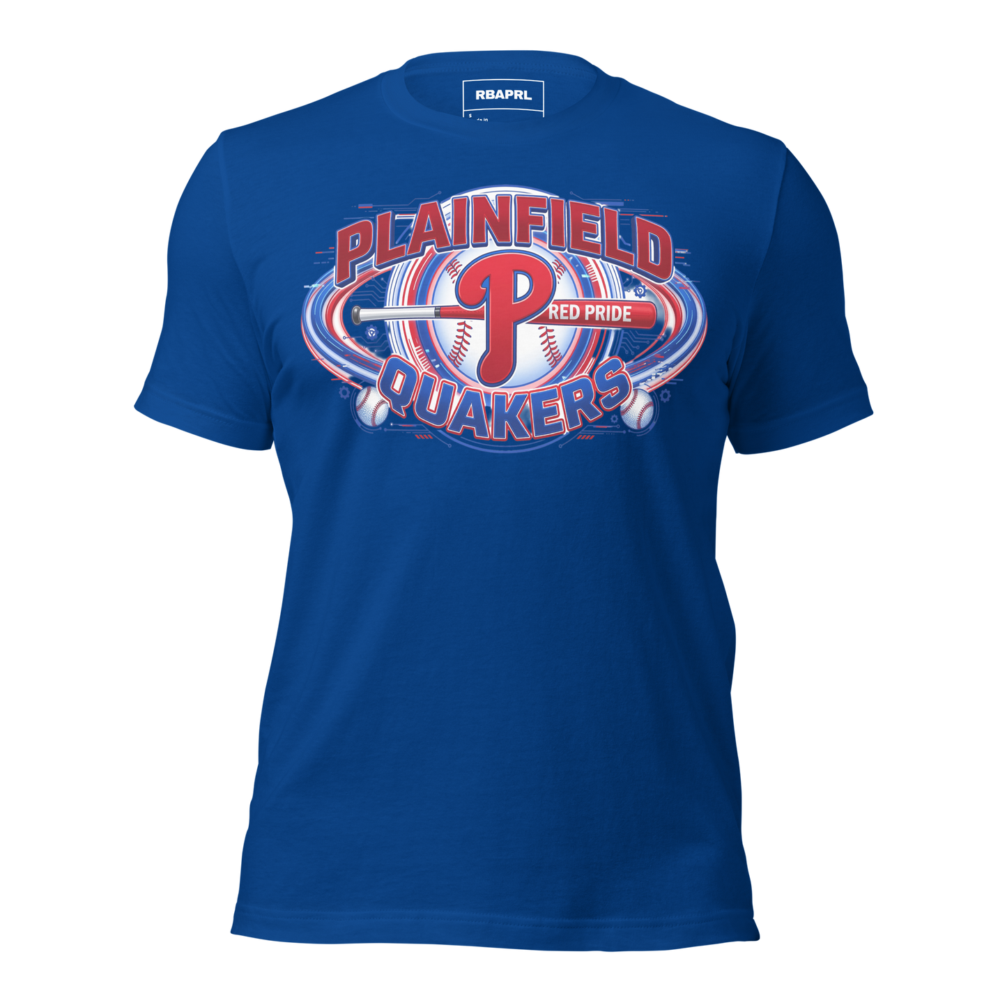 Plainfield Quakers Baseball T-Shirt in True Royal – Indiana Spirit Wear by Hometown Gameday Co.