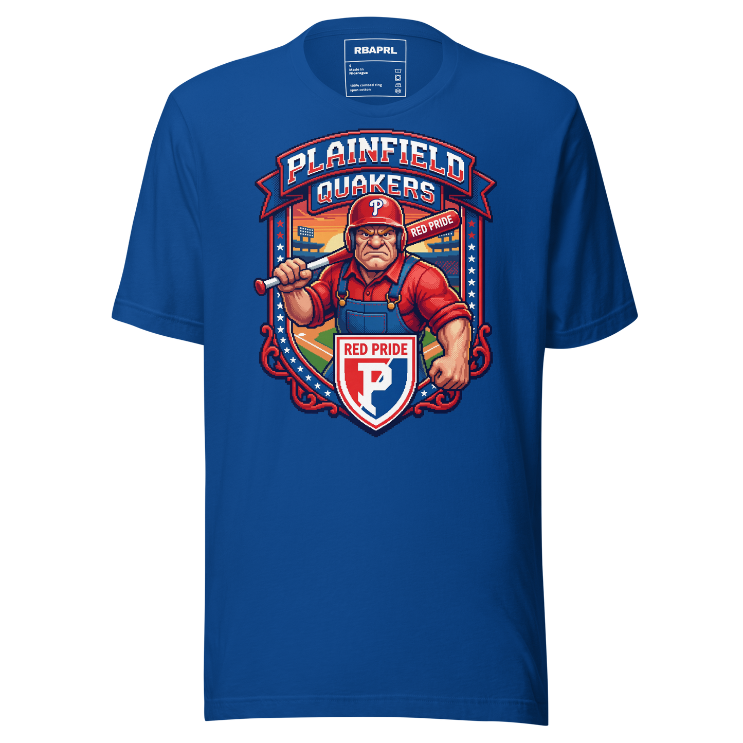 Plainfield Quakers Baseball T-Shirt in True Royal – Indiana Spirit Wear by Hometown Gameday Co.
