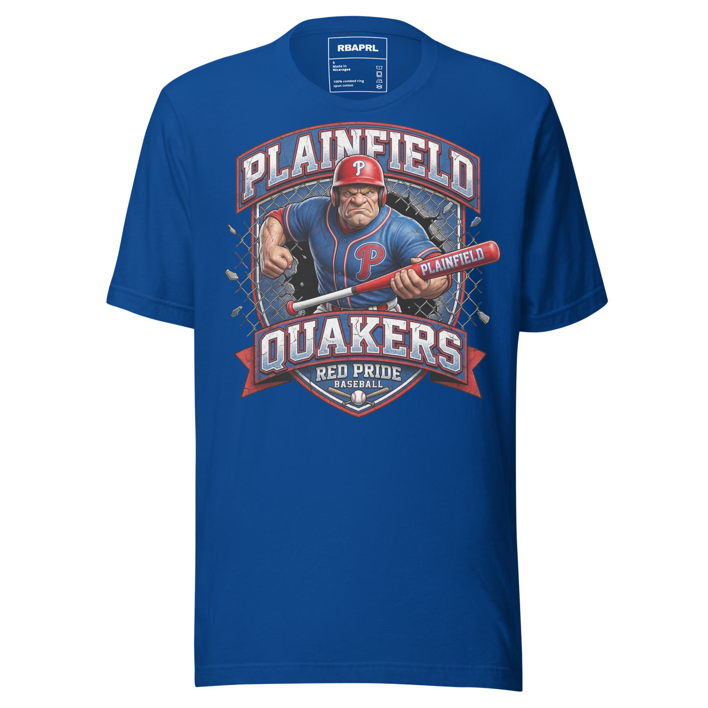 Plainfield Quakers Baseball T-Shirt in True Royal – Indiana Spirit Wear by Hometown Gameday Co.