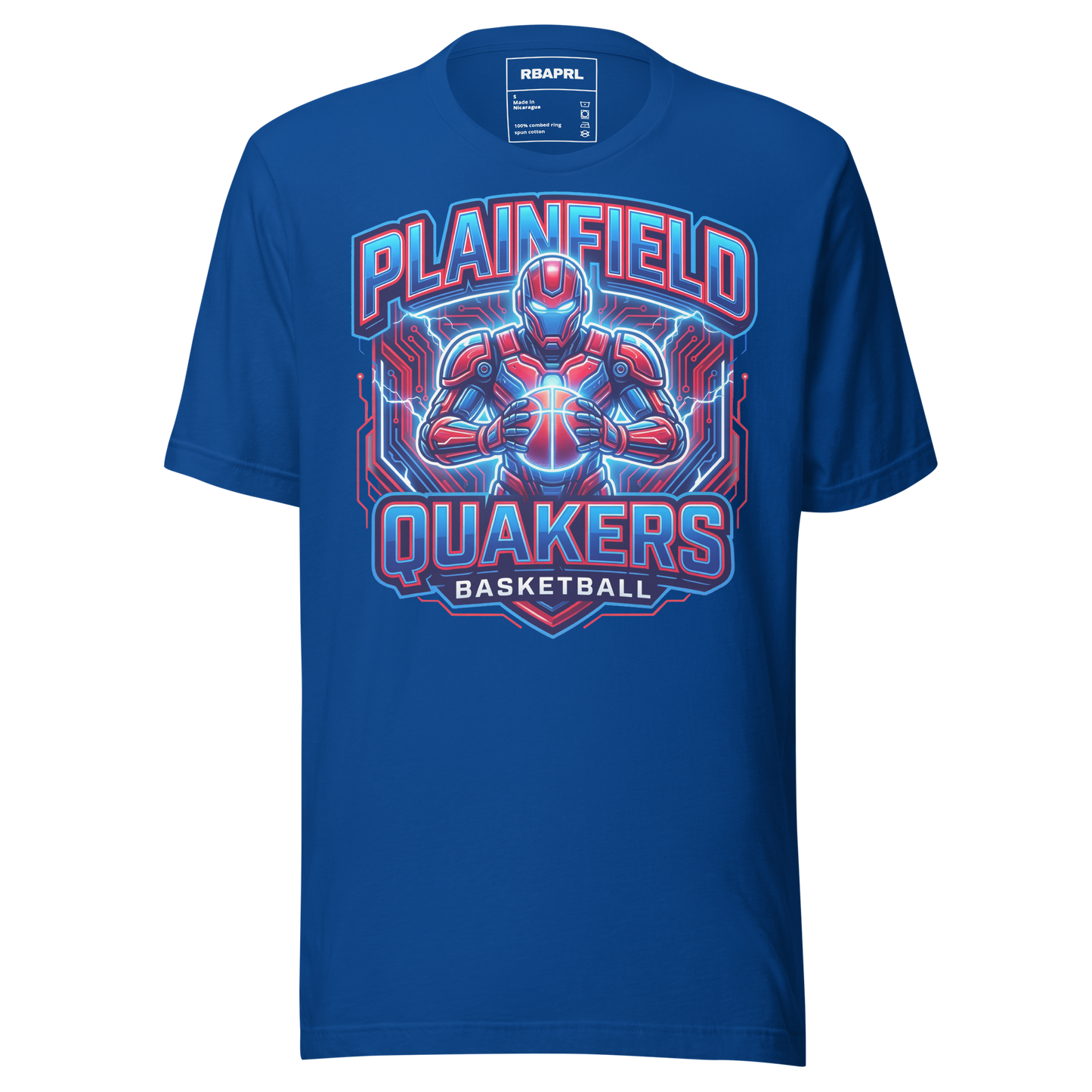 Plainfield Quakers Basketball T-Shirt in True Royal – Indiana Spirit Wear by Hometown Gameday Co.