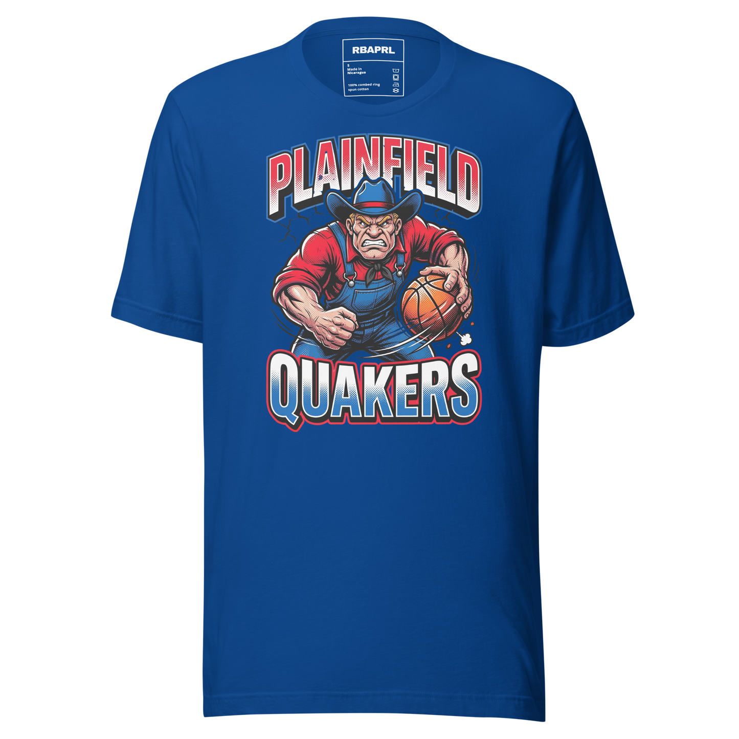 Plainfield Quakers Basketball T-Shirt in True Royal – Indiana Spirit Wear by Hometown Gameday Co.