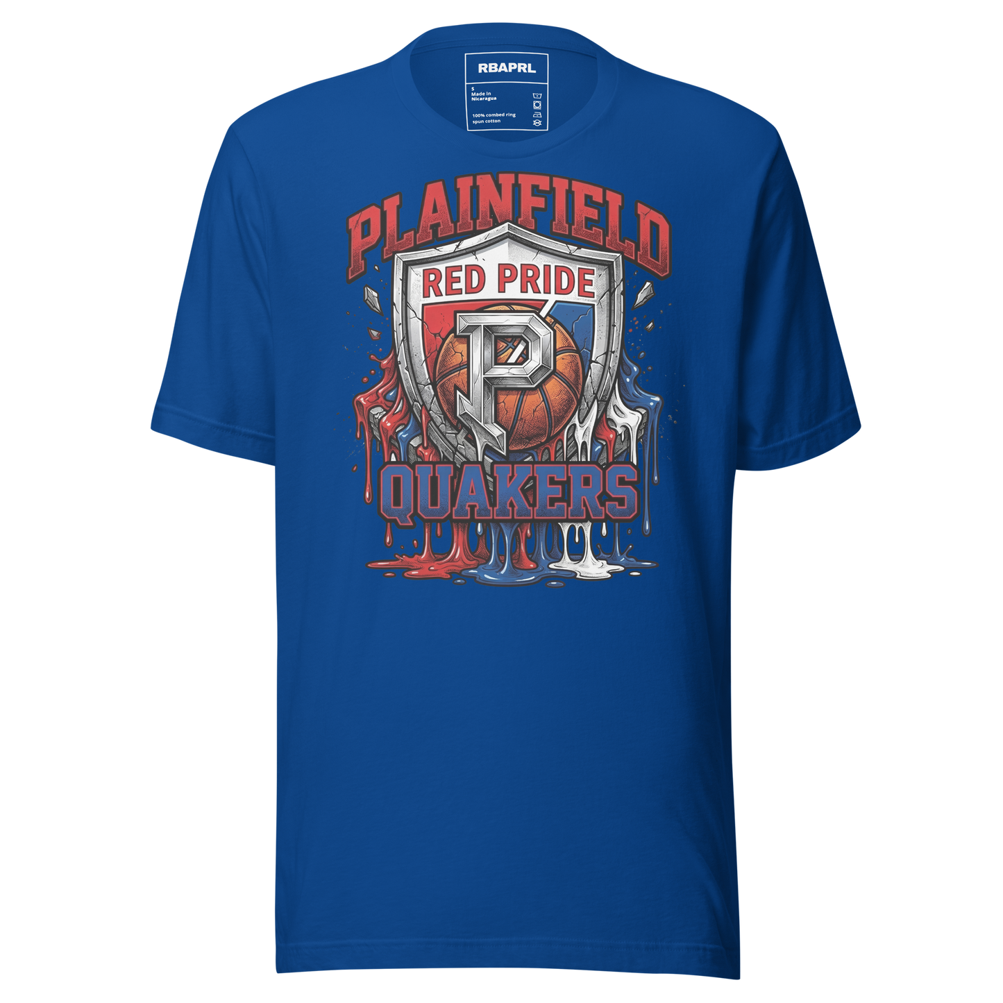 Plainfield Quakers Basketball T-Shirt in True Royal – Indiana Spirit Wear by Hometown Gameday Co.