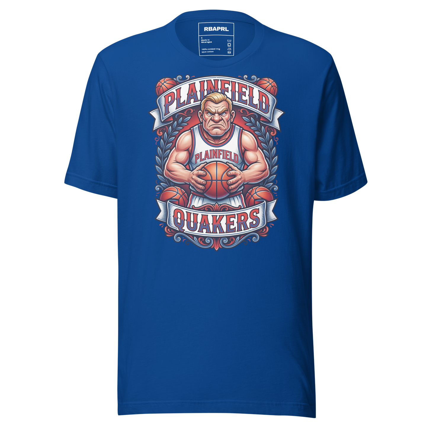 Plainfield Quakers Basketball T-Shirt in True Royal – Indiana Spirit Wear by Hometown Gameday Co.