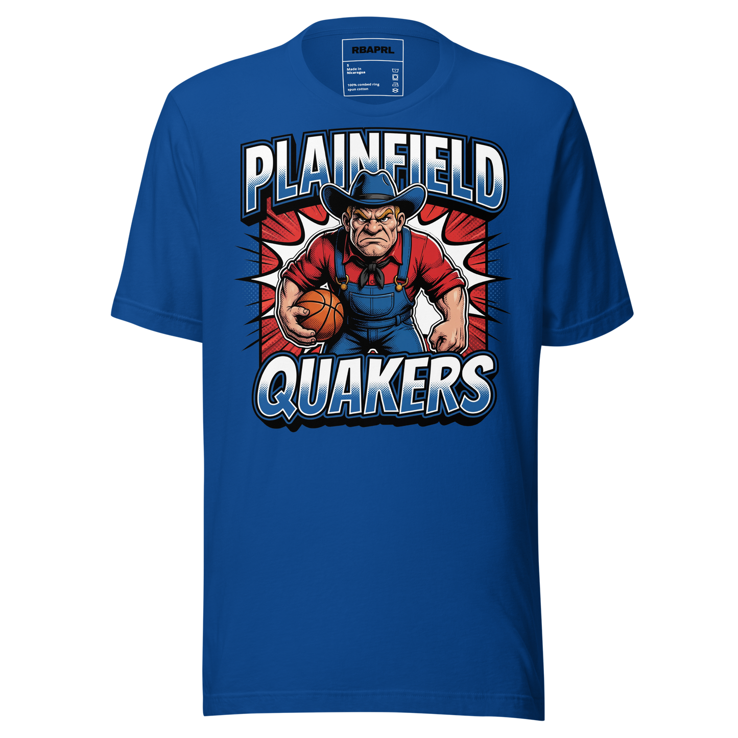 Plainfield Quakers Basketball T-Shirt in True Royal – Indiana Spirit Wear by Hometown Gameday Co.