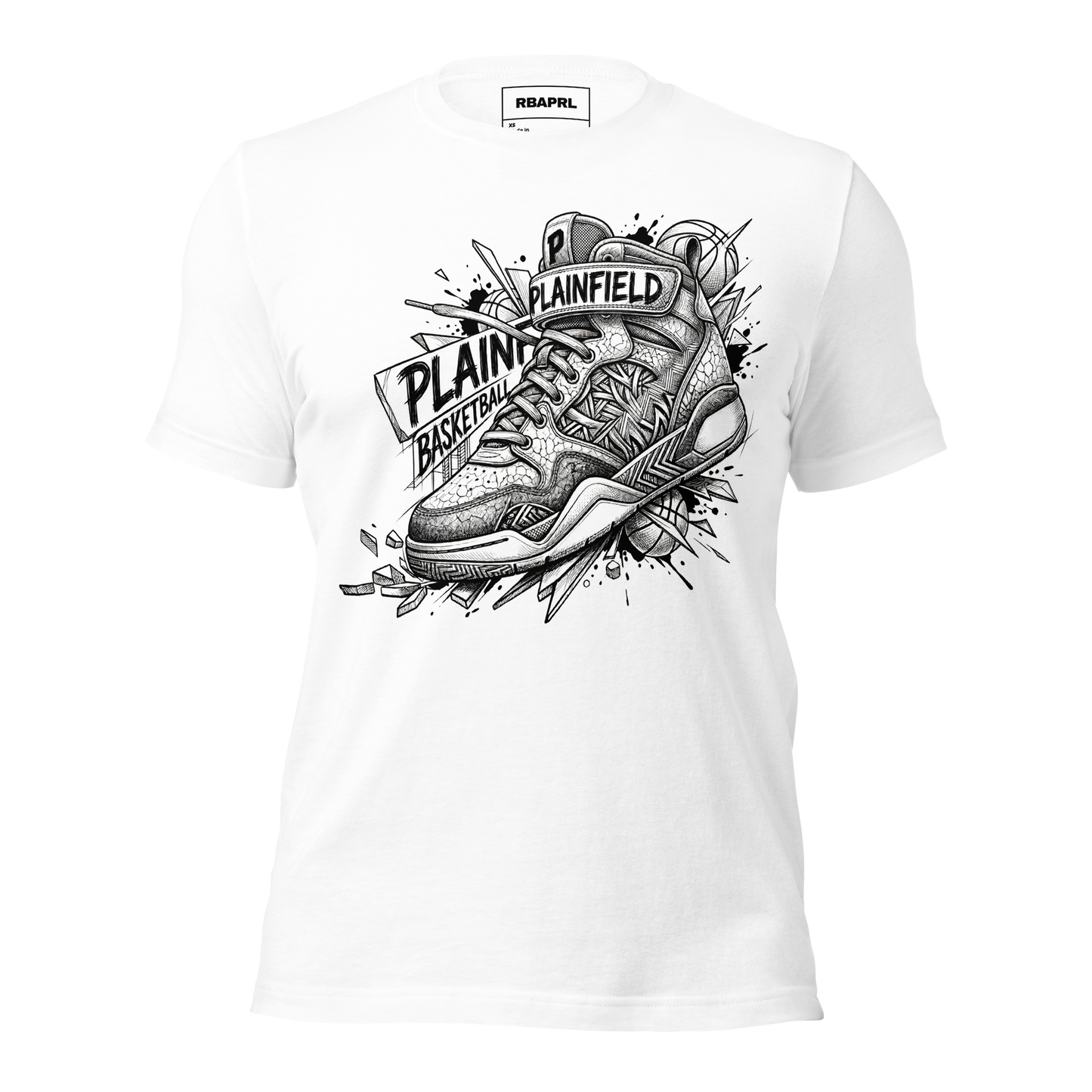 Plainfield Quakers Basketball T-Shirt in White – Indiana Spirit Wear by Hometown Gameday Co.