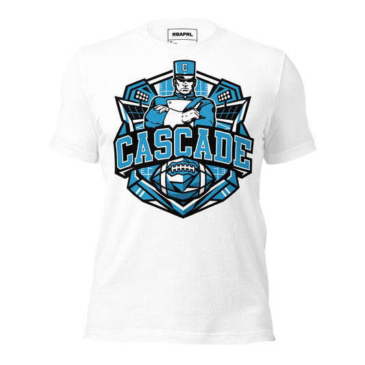 Cascade Cadets Football T-Shirt in White – Indiana Spirit Wear by Hometown Gameday Co.