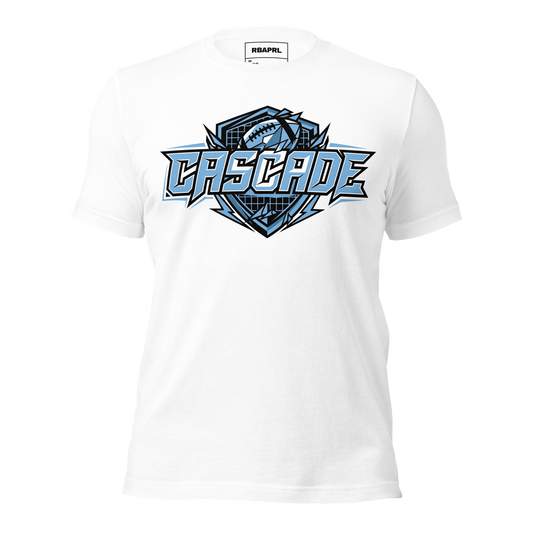 Cascade Cadets Football T-Shirt in White – Indiana Spirit Wear by Hometown Gameday Co.