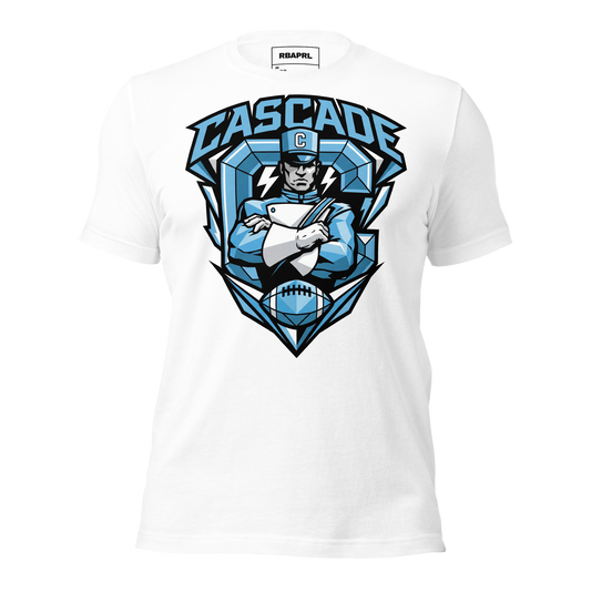 Cascade Cadets Football T-Shirt in White – Indiana Spirit Wear by Hometown Gameday Co.