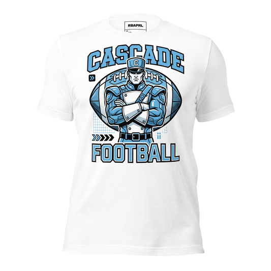 Cascade Cadets Football T-Shirt in White – Indiana Spirit Wear by Hometown Gameday Co.