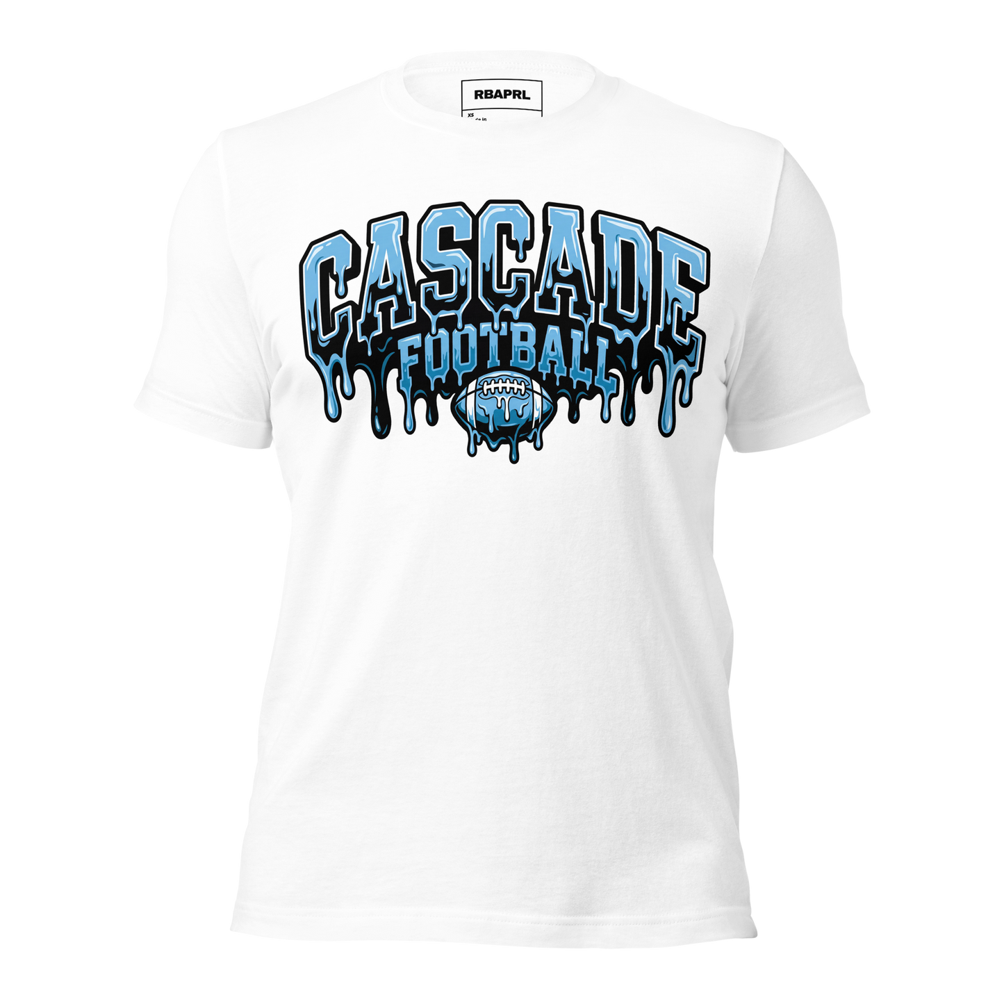 Cascade Cadets Football T-Shirt in White – Indiana Spirit Wear by Hometown Gameday Co.