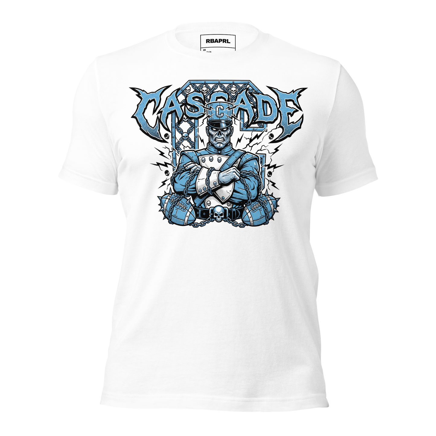 Cascade Cadets Football T-Shirt in White – Indiana Spirit Wear by Hometown Gameday Co.