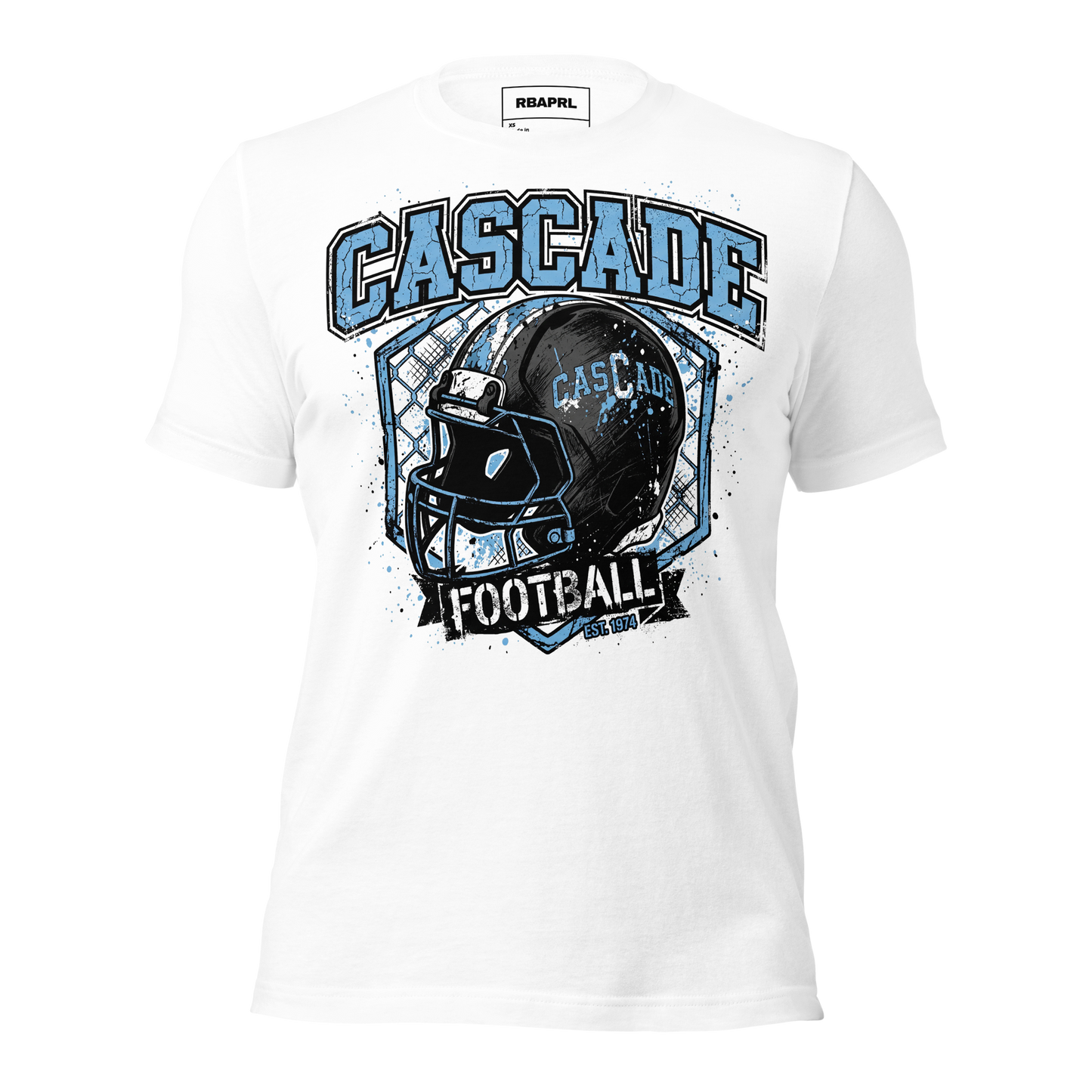 Cascade Cadets Football T-Shirt in White – Indiana Spirit Wear by Hometown Gameday Co.