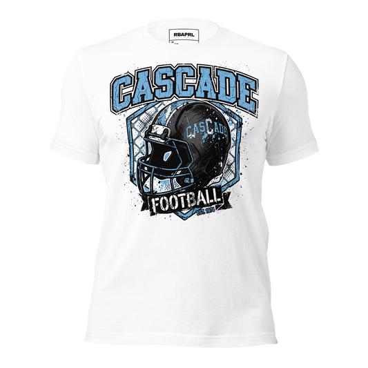 Cascade Cadets Football T-Shirt in White – Indiana Spirit Wear by Hometown Gameday Co.