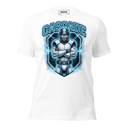 Cascade Cadets Football T-Shirt in White – Indiana Spirit Wear by Hometown Gameday Co.