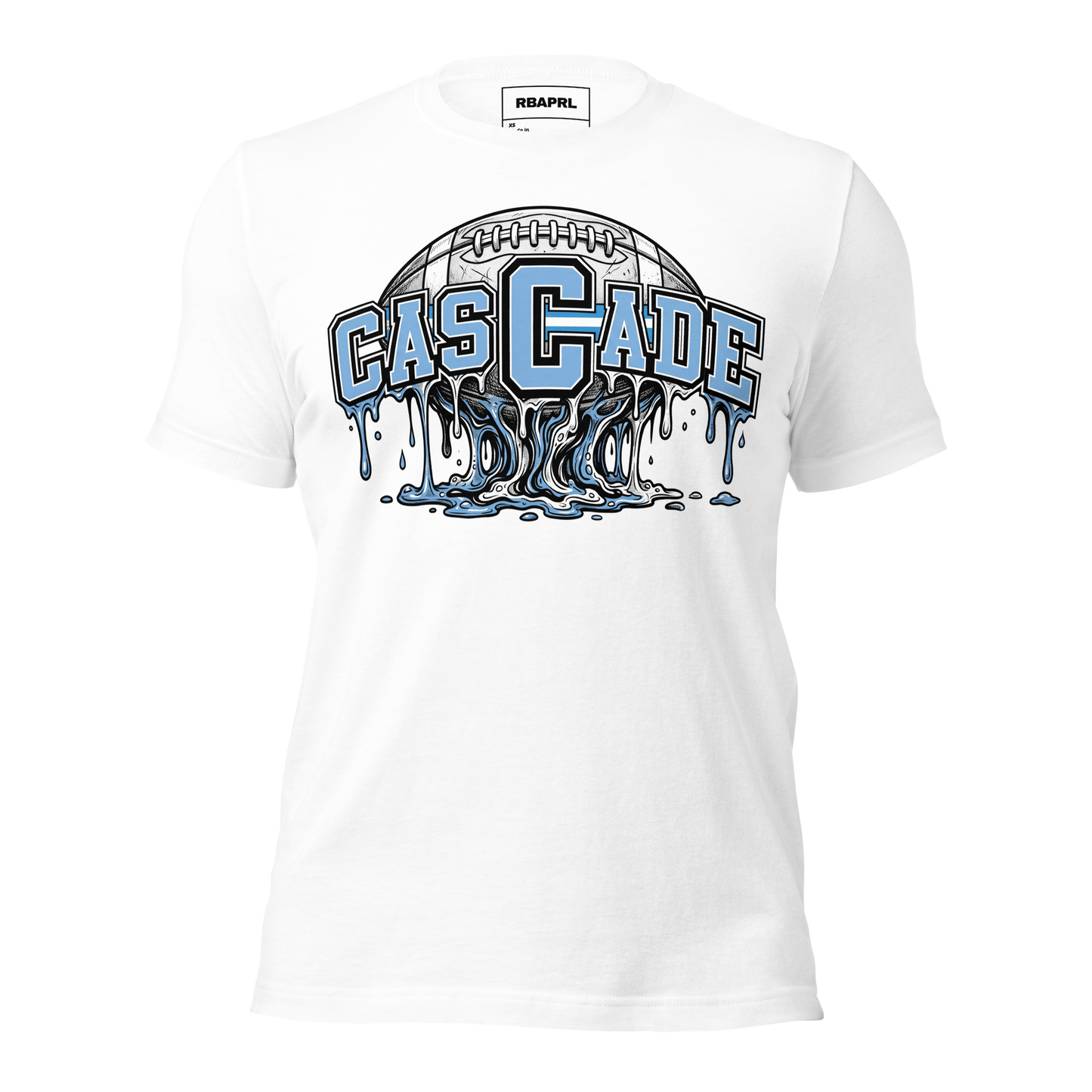 Cascade Cadets Football T-Shirt in White – Indiana Spirit Wear by Hometown Gameday Co.