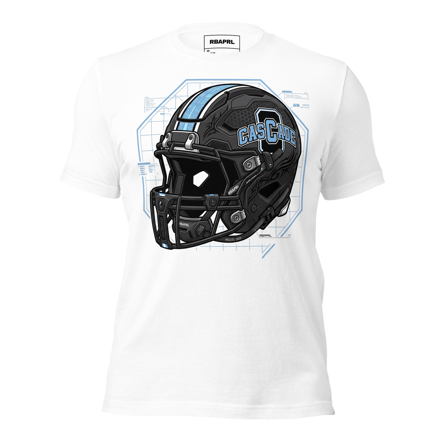 Cascade Cadets Football T-Shirt in White – Indiana Spirit Wear by Hometown Gameday Co.