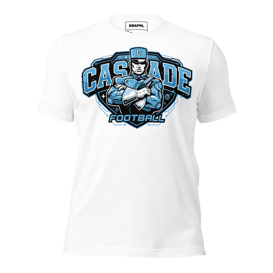 Cascade Cadets Football T-Shirt in White – Indiana Spirit Wear by Hometown Gameday Co.